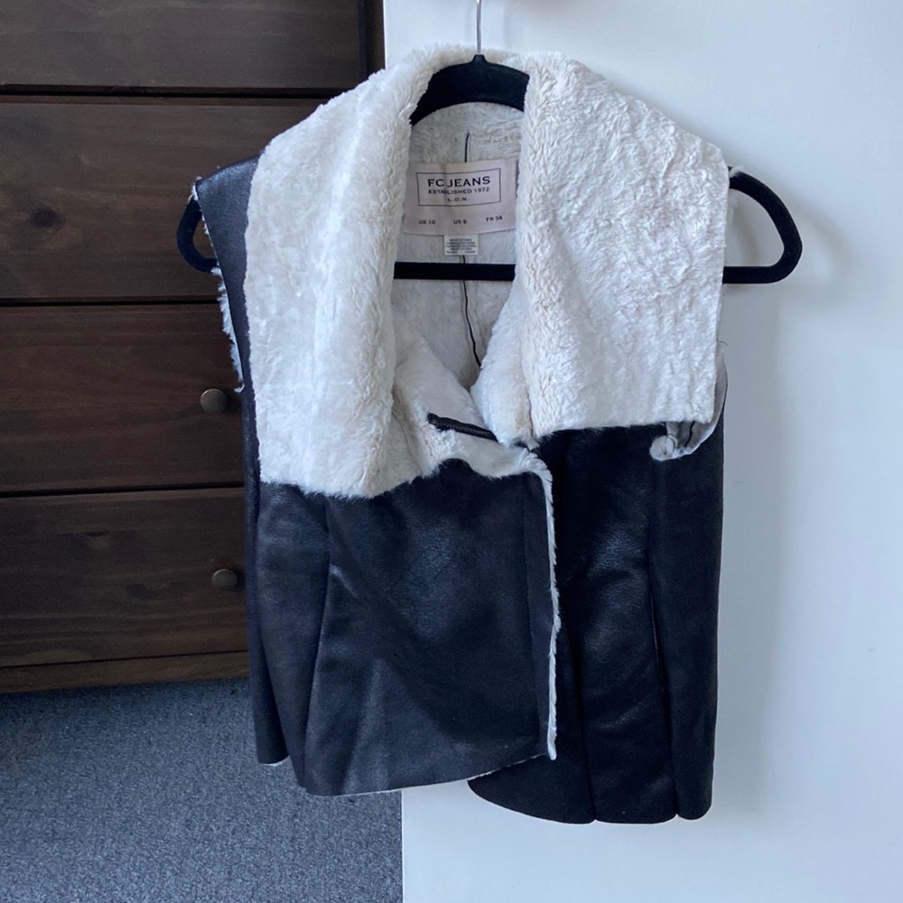FC Jeans faux fur leather vest